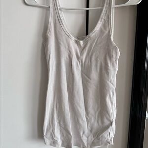 GapBody Forever Favorite Ribbed Tank Top Cream Medium